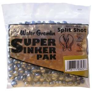 Water Gremlin Removable Split Shot Super Sinker Pak Size 3 (SPSS 3)
