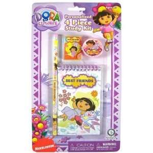  Dora 4Pk Study Kit On Blister Card 1 Pencil, Case Pack 96 