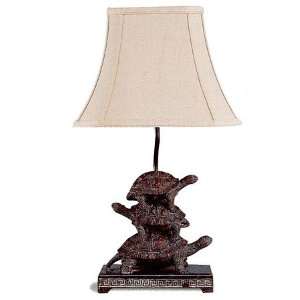   Style Turtle Table Desk Lamp w/Fabric Lamp Shade