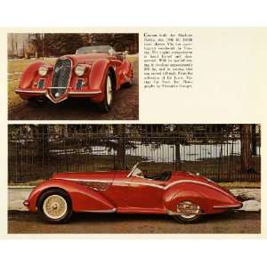  1965 Print Vintage 1938 8C 2900B Alfa Romeo MacLure Halley 