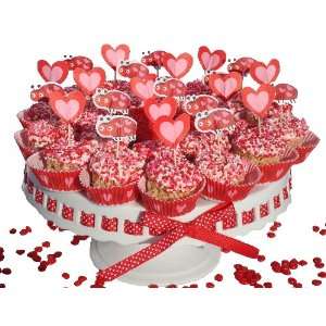     Large Love Bug Fun Cake  Rice Krispie Treats  Valentines Day Gift
