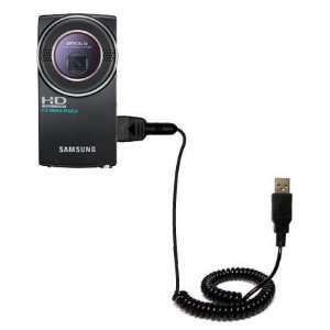  Coiled USB Cable for the Samsung HMX U20 Digital Camcorder 