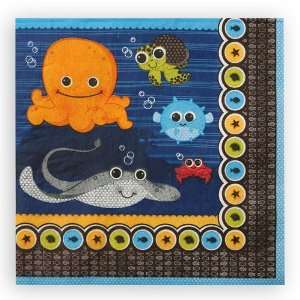  Under The Sea Critters   Luncheon Napkins   16 Qty/Pack 
