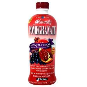  Naturally Pomegranate Liquid Dietary Supplement, 32 Fluid 