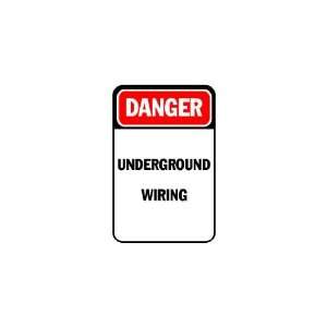  3x6 Vinyl Banner   DANGER Underground Wiring Everything 
