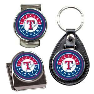   Texas Rangers Key Chain Money Clip Magnet Gift Set