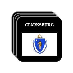 US State Flag   CLARKSBURG, Massachusetts (MA) Set of 4 Mini Mousepad 