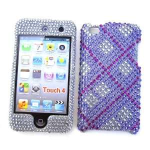 iPod Touch 4th Generation Snap on Protector Hard Case Rhinestone Cover 