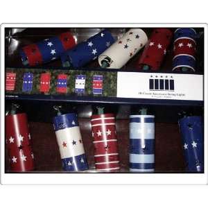  Indoor/Outdoor Patriotic String Lights   Red, White and 