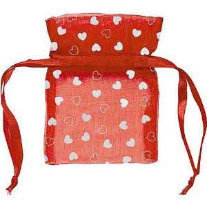  Red Organza Small 3 1/2in Bags 12ct Toys & Games