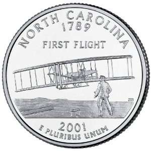  2001 D North Carolina State Quarter BU Roll Everything 