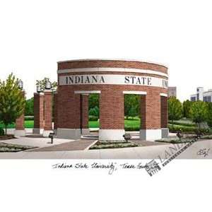  Indiana State University Lithograph