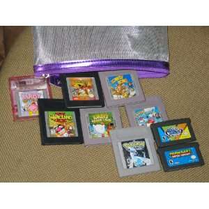 Game Boy Advance Games with Case (3 Kirby, Pokemon, Donkey Kong, 2 