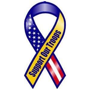  Support Our Troops Ribbon Magnet Automotive