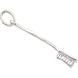  Rembrandt Charms Tooth Brush Charm, Sterling Silver 