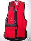 Clays Shooting Vest Red  mesh​/cloth vest SMALL