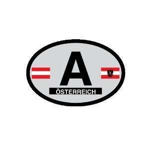    Austria oval decal   Austria Country of Origin Sticker Automotive