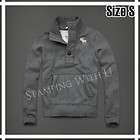 NWT ABERCROMBIE Cascade Lakes Sweater Hoodie   HEATHER GREY   S Small 