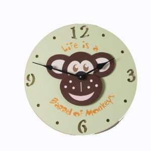  Monkey Head Wall Clock