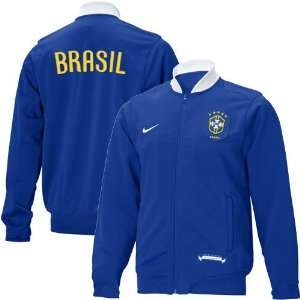  Nike Brazil Royal Blue 2006 World Cup Anthem Jacket 