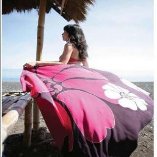 New Purple/Yellow Beach Wrap Swimwear Cover Up Sarong Scarf Pareo 