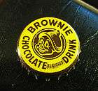 VINTAGE) BROWNIE CHOCOLATE DRINK SODA CORK BOTTLE CAP ROANOKE 