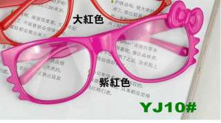   hello kitty style Glasses Frame Bowknot ,no glasses box without lens