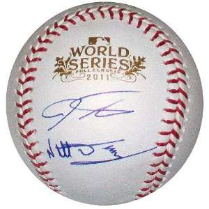   Neftali Feliz Autographed 2011 World Series Baseball Sports