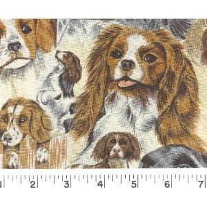    45 Wide Just Dogs Fabric By The Yard Arts, Crafts & Sewing