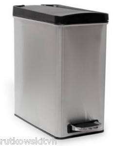   Simplehuman Brushed Stainless Steel Slim Profile Kitchen Trash Can
