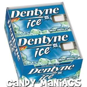  Dentyne Ice Mint Medley Sugarfree Gum, 12 Packs Per Box 