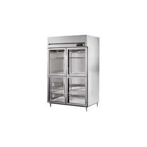   Section Pass Thru Refrigerator w/ Half Glass Front Doors Appliances