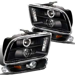  FORD MUSTANG GT BASE LED HALO PROJ HEADLIGHTS + BUMPER 