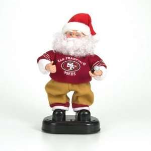  49ers NFL Animated Rock & Roll Dancing Santa (12)