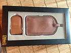 leather luggage tag and money clip gift set returns not