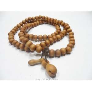  Tibetan Prayer Mala 108 Natural Wood Beads Necklace or bracelet 