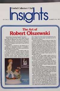   Goebel Figurines Collectors Club Insights Magazine 1973 1983  