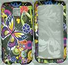butterfly peace RUBBERIZED SPRINT LG OPTIMUS S LS670 PHONE SNAP ON 