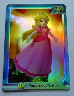   Princess Peach   SUPER MARIO GALAXY Wii   Foil Trading Card   NINTENDO