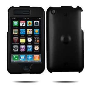  IPhone 3G , Black Rubber Textured Hard Cover Faceplate 