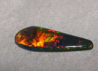   Available  4.7 cwt BRILLIANT RED SOLID GEM LIGHTNING RIDGE BLACK OPAL
