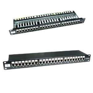   SF Cable, 24 Port CAT6 110 Type Shielded Patch Panel UL Electronics