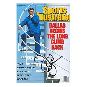 Jimmy Johnson Autographed / Signed Sports Illustrated March 20, 1989