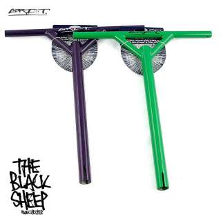 GRIT ALLOY Y HANDLE BARS STUNT SCOOTER FREESTYLE NEW GREEN AND PURPLE 