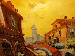 DEVITY Impressionist Venetian Cityscape Oil Painting NR  