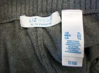 Liz Claiborne heather gray sweat pants XL  
