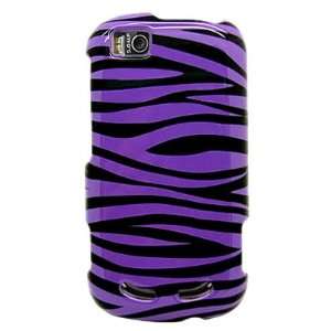 Snap on Plastic With PURPLE BLACK ZEBRA Design Sleeve Faceplate Cover 