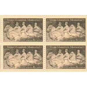 Stone Mountain Memorial Set of 4 x 6 Cent US Postage Stamps NEW Scot 