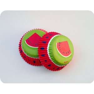  NEW Summer Watermelon Cupcake Baking Liners  (Qty 50 