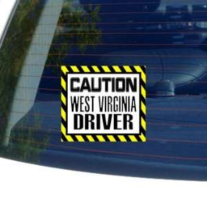  Caution West Virginia Driver   Window Bumper Laptop 